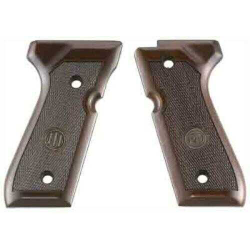 Beretta 92/96 Series Wood Walnut Grips Oval Checkering With Triden Screws Not Included E00219