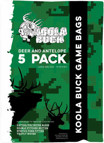 KOOLA Buck Economy Deer Quarter Game Bags 5-Pack