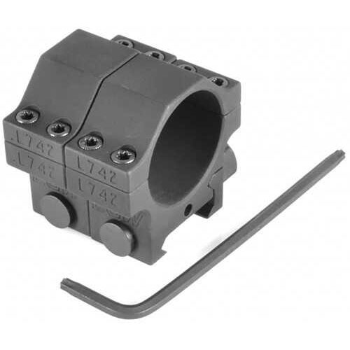 HD 30MM Tactical Aluminum Rings .850" Matte Black