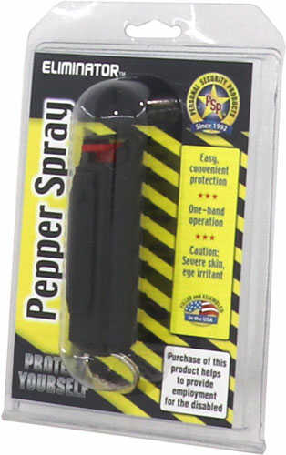 PERSONAL SECURITY PRODUCTS Pepper Spray W/ Black Hard Case W/ Key Ring 1/2 Oz.
