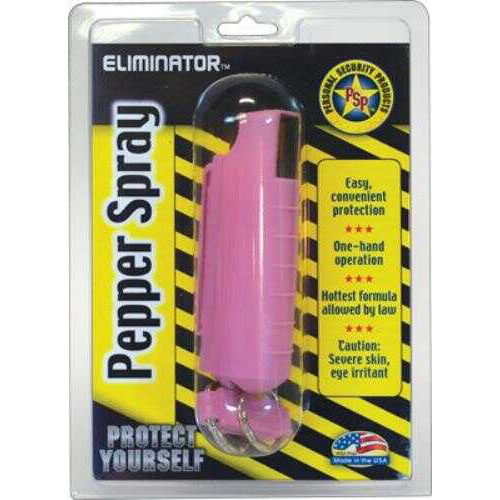 Personal Security Products PSP Pepper Spray W/ Pink Hard Case W/Qr Key Ring 1/2 Oz.