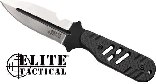 MASTER CUTLERY Elite Tactical Minion 2.75" Spear Point Fixed Black/SS