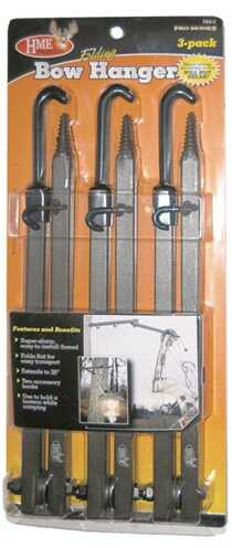 <span style="font-weight:bolder; ">HME</span> Products <span style="font-weight:bolder; ">HME</span> Bow Hanger 20" Folding W/Accessory Hooks 3Pk