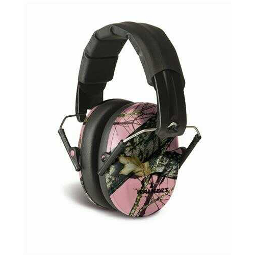 Walker's Game Ear / GSM Outdoors Pro Low Profile Folding Muff - Pink Mossy Oak