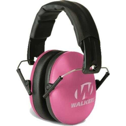 Walker's Game Ear / GSM Outdoors Pro Low Profile Folding Muff - Pink