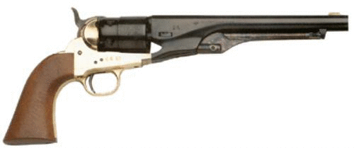Traditions 1860 Colt Army .44 Revolver 8" Brass Frame