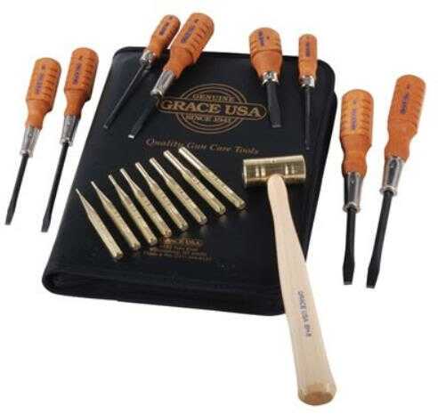 Grace USA <span style="font-weight:bolder; ">Tools</span> Gun Care Kit Set Of 17