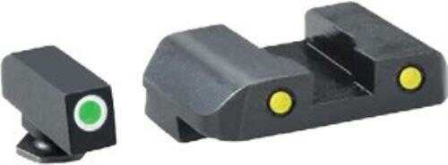 Ameriglo Tritium Pro Operator Sights for Glock 17 19 22 23 24 26 27 33 34 35 37 38 39 Yellow