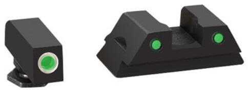 AMERIGLO Tritium Operator Set Green/Green for Glock 42/43 GL432