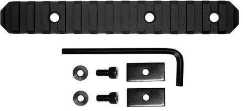 Grovtec USA Inc. Rail Section Stock AR 6" 15 Slot Aluminum Black