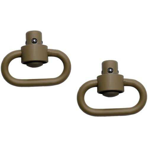 Grovtec USA Inc. HD Push Button Swivels Cerakote FDE 1 1/4" 2-Pack