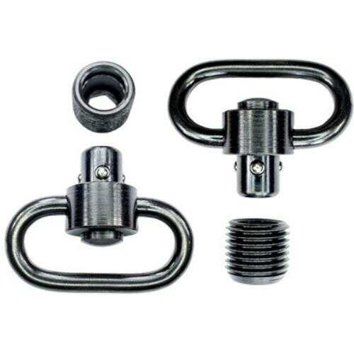 Grovtec USA Inc. HD Push Button Swivel Set Black 1 1/4" 2 Pack