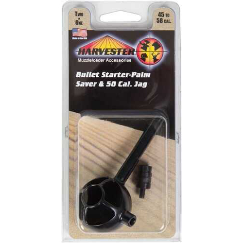 Harvester Muzzleloading Bullet Starter & Palm Saver Black Polymer