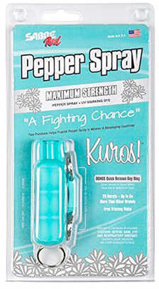 Sabre Red Pepper Spray KUROS Hard Case With Qr Ring .54 Oz