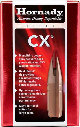Hornady Bullets 338 Cal .355 185 Gr CX 50 Count
