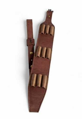 1791 Gunleather HNTASMRBRWA Hunt Ammo Sling Oiled Brown Leather 32" To 37" OAL