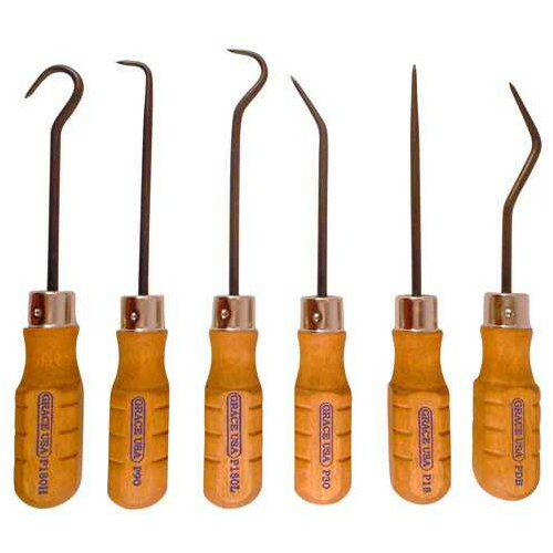 Grace USA Tools Hook & Pick Set Of 6 Steel