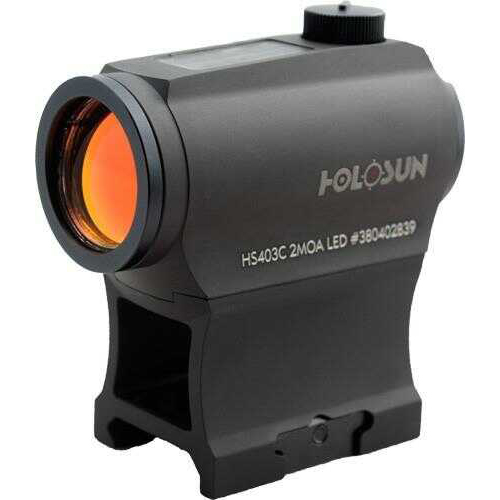 Holosun Red Dot Sight 1x 2 MOA Weaver-Style Low/Lower Mounts Matte Black Md: HS403C