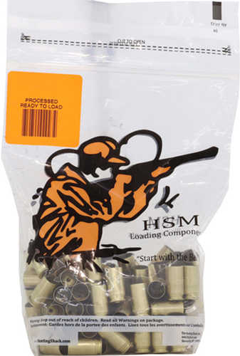 HSM Brass 40 S&W Once Fired Unprimed 100 Count