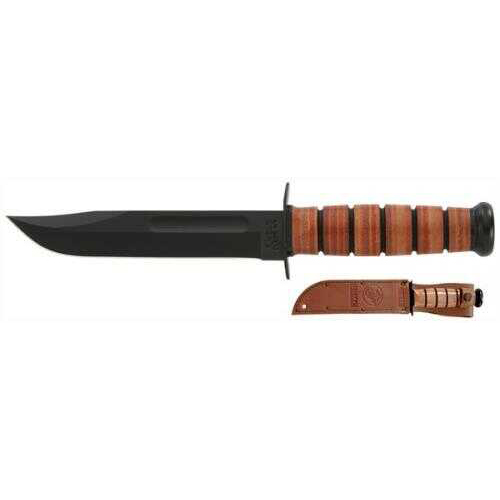 Ka-Bar Fighting/Utility Knife 7" W/Leather Sheath Usmc