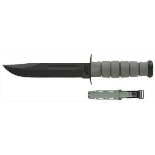 Ka-Bar Fighting/Utility Knife 7" W/Plastic Sheath F-Green