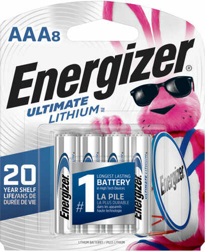 Energizer Ultimate Lithium Batteries AAA 8-Pack