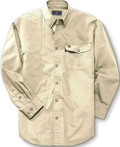 Beretta Featherlite Signature Shooting Shirt Long Sleeve Cotton Medium Size Hunters Tan