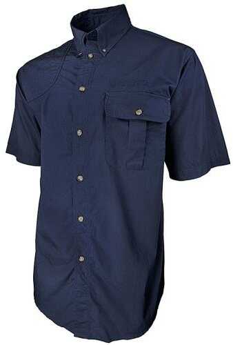 Beretta Shooting Shirt Small Short Sleeve Cotton, Blue Md: LU207561053DS