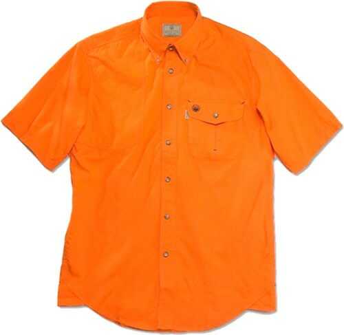 Beretta Shooting Shirt Large Short Sleeve Cotton Orange Md: LU20756125L