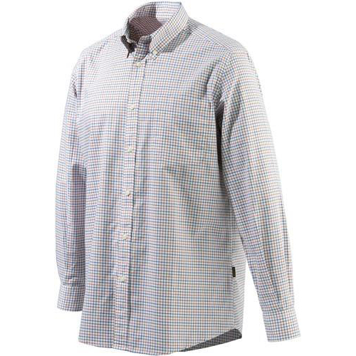 Beretta Men's Drip Dry Long Sleeve in White Fancy Check Size XXX-Large