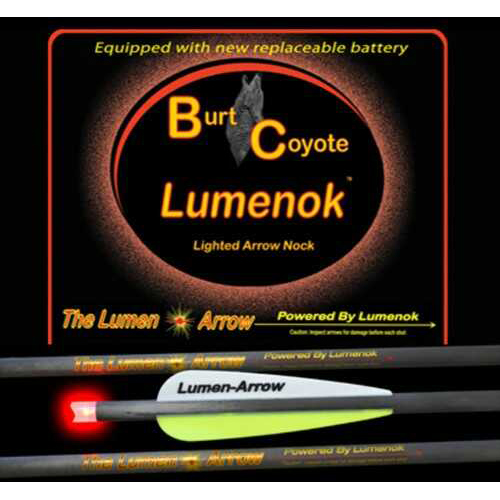 Lumenok XBOW Arrow 20" Carbon Red Lighted NOCK Crescent 3Pk