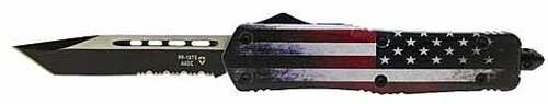 TEMPLAR Knife Large OTF Full US 3.5" Black Tanto Serrated