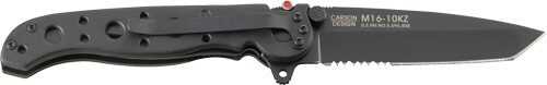 Columbia River CRKT M16-KZ Tanto 3" Half Serrated Blade