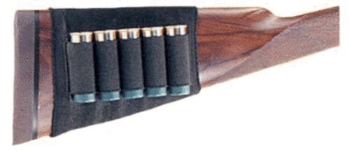Uncle Mikes MICHAELS Shotgun Buttstock Shell Carrier 5-Loop Black