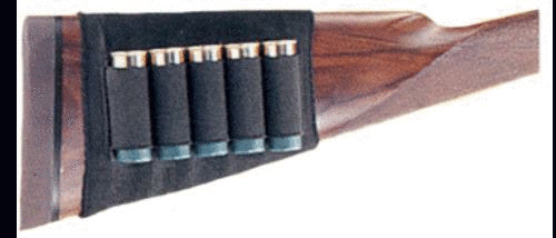 Uncle Mikes MICHAELS Shotgun Buttstock Shell Carrier 5-Loop Black