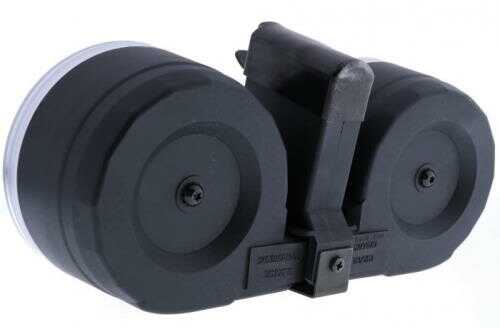 Click to see larger image. Iver Johnson Magazine AR15 .223 100 Rounds Drum Black/Tan Poly