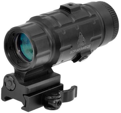 Leapers UTG 3X Magnifier with Flip-to-side QD Mount, W/E Adjustable Md: SCPMF3WEQS