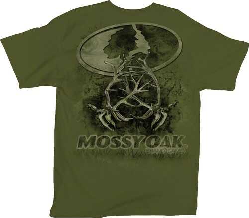 Mossy Oak Apparel MEN'S T-Shirt Large "Battle" Military Green<