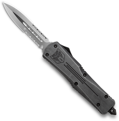 Cobratec Medium Fs3 Otf stone Wash 3" D2 Dagger 1 Side Serrated