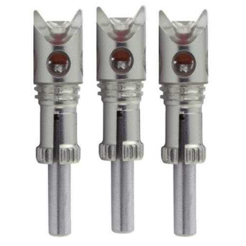 Nocturnal Lighted Nocks NOCKTURNAL X-Bow Size 1 Red 3/Pack