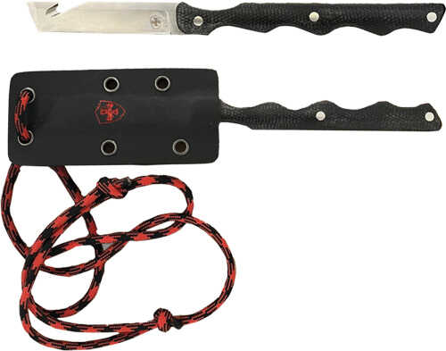 TEMPLAR Knife Neck 2.46" Black W/Red Powder-img-0