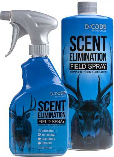 Code Blue / Knight and Hale D-Code Scent Elimination Spray Refill Combo 12Fl Oz/32Fl Oz Md: OA1311