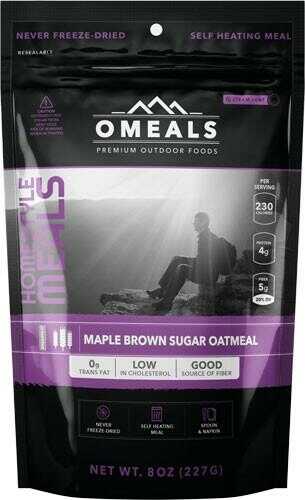 Omeals Maple Brown Sugar Oatmeal 8 Oz. FLAMLESS HEATING