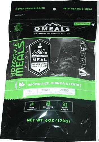 Omeals Brown Rice, QUINOA & LENTILS 6 Oz. FLAMLESS HEATING