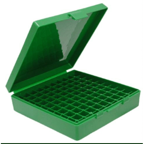 MTM Ammunition Box . 45 ACP /.40 S&W/10MM 100-ROUNDS Green
