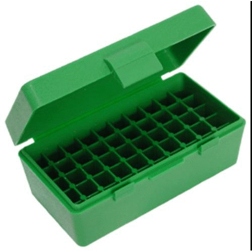 MTM Ammunition Box .38/.357 50-RNDS. Flip Top Style