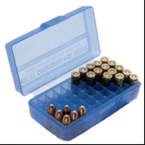 MTM Ammunition Box 9MM Luger/.380 ACP 50-ROUNDS Flip Top Style