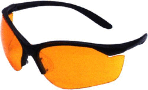 Howard Leight Industries Vapor II EYEWEAR Black Frame Orange Lens