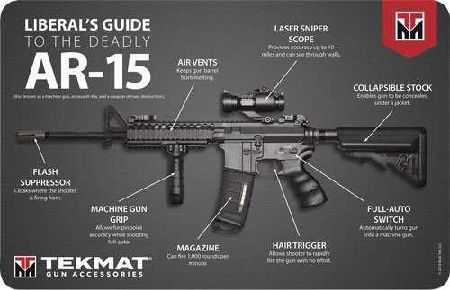 TEKMAT Armorers Bench Mat 11"X17" AR-15 LIBERAL'S Guide
