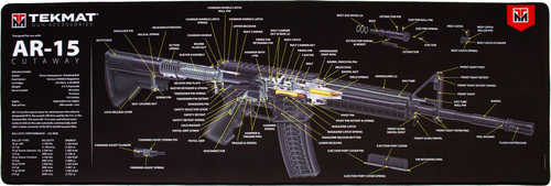 TEKMAT Armorers Bench Mat Ultra 15"X44" AR-15 Cut Away